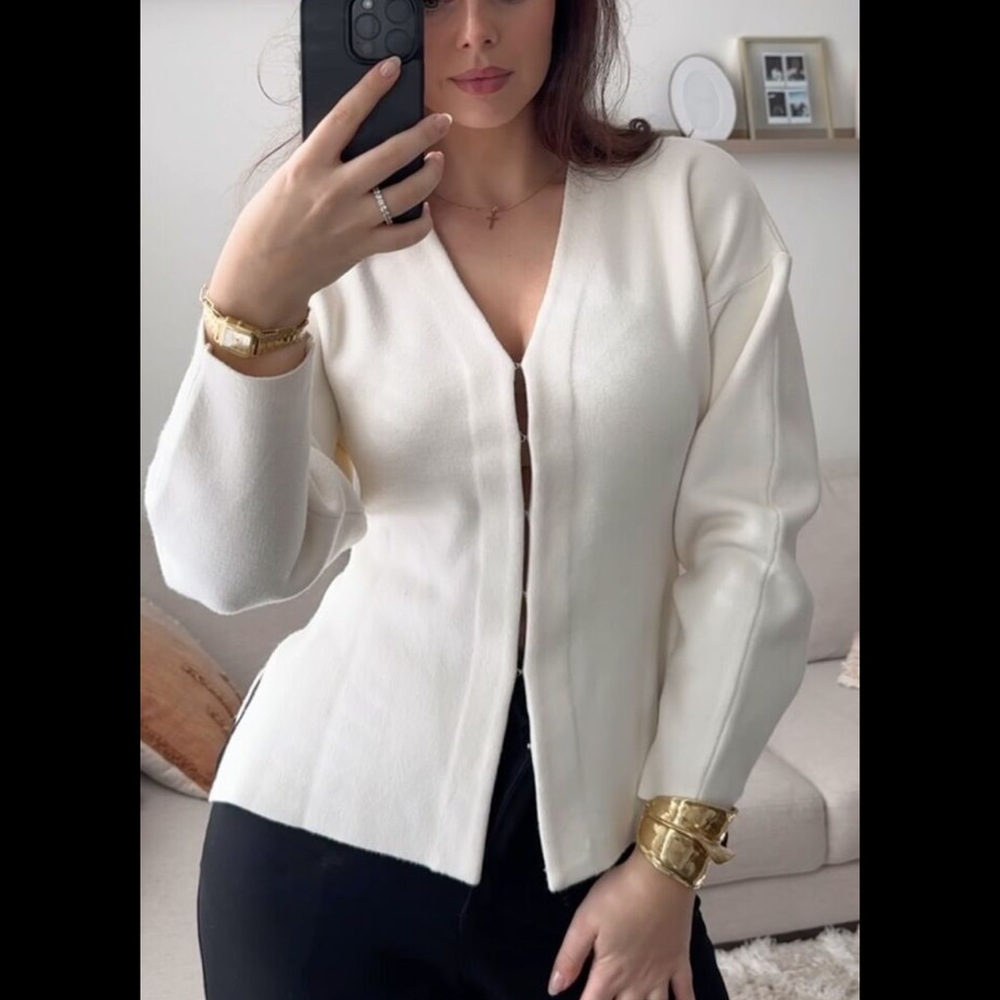 ZARA TAILORED KNIT CARDIGAN
